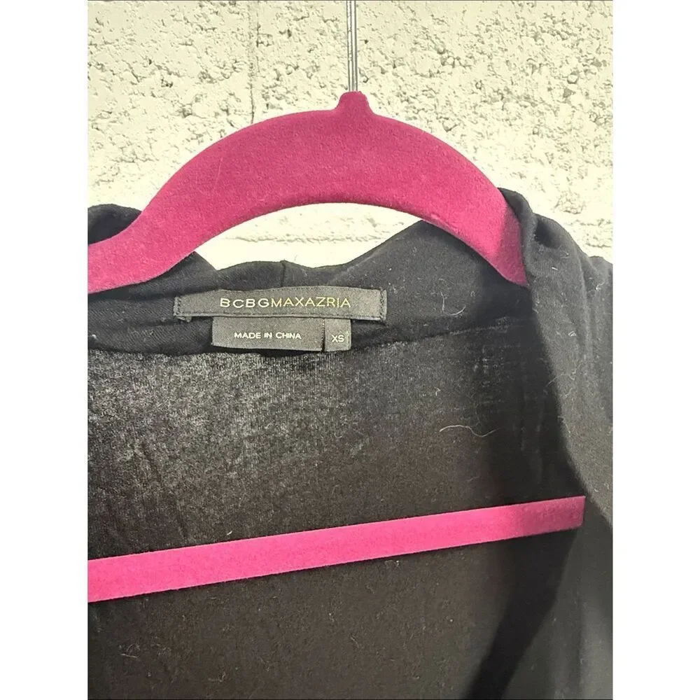 BCBG Open Loose Neck Black Nice Shirt - XS
